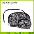 Wholesale Multipurpose Leisure Cheap zebra pattern Cosmetic Bags Set